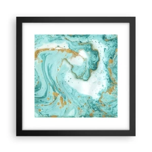 Poster în ramă neagră - Sub marele val al perioadei Edo - 30x30 cm