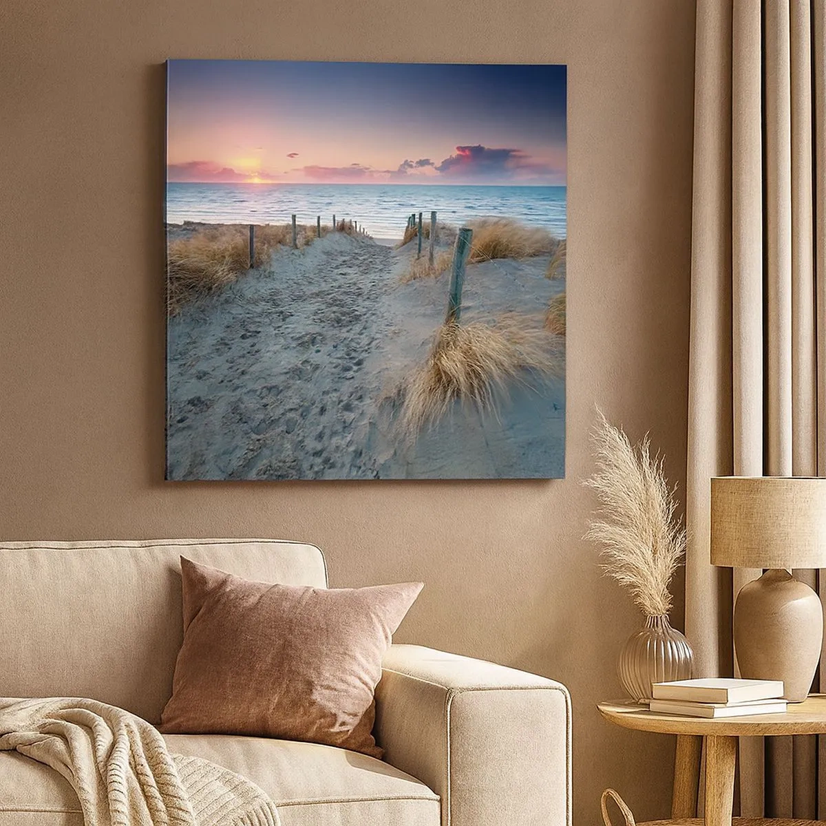 Tablou pe pânză - Ai revărsat un curcubeu cu splendoare radiantă... - 30x30 cm