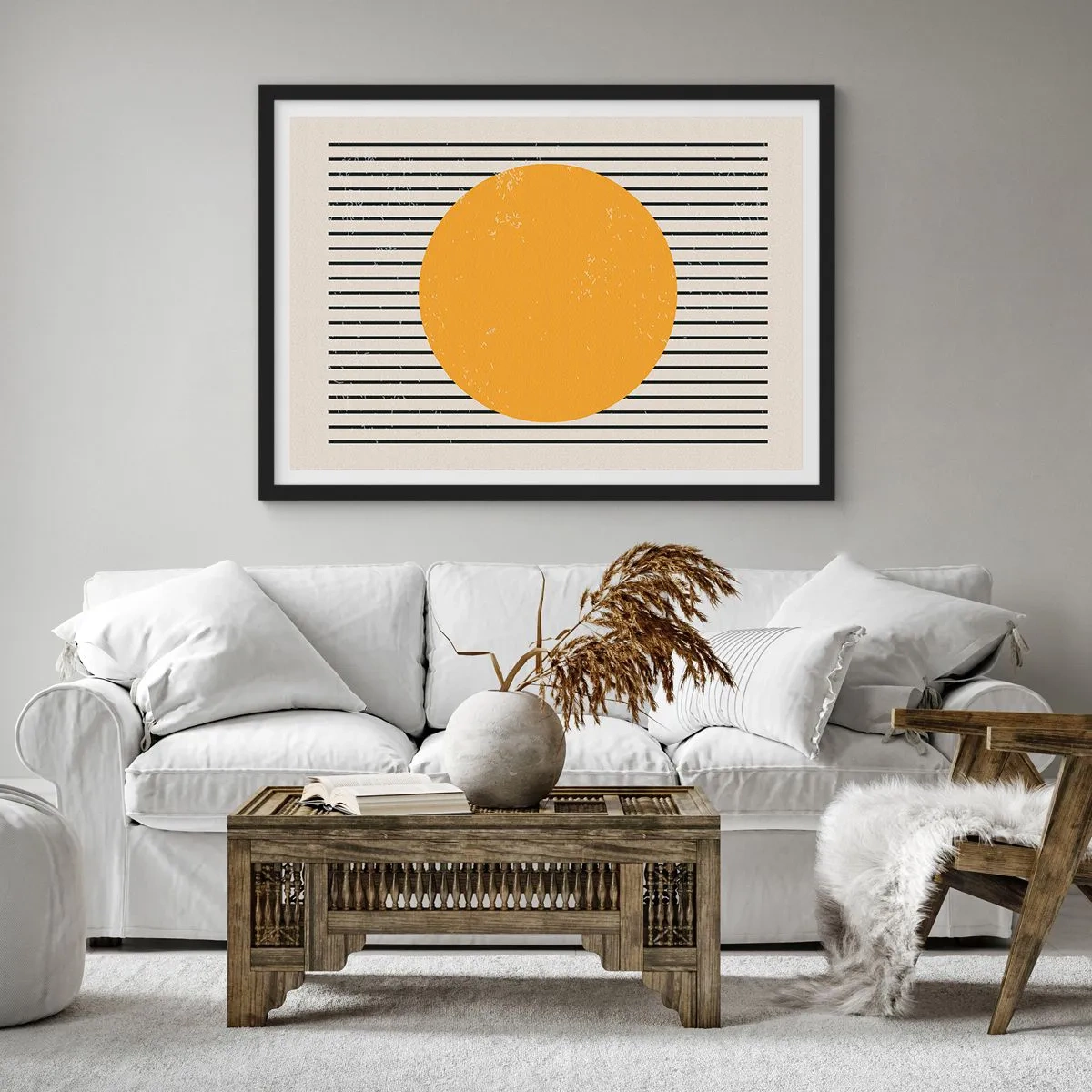 Poster în ramă neagră - Puterea simplității - 70x50 cm