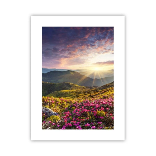 Poster - Prospețimea unei dimineți de munte - 30x40 cm