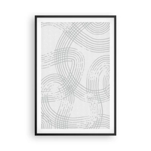 Poster în ramă neagră - Nu există o cale ușoară - 61x91 cm