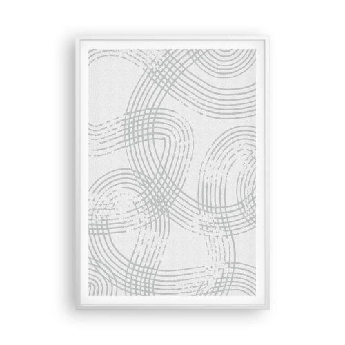 Poster în ramă albă - Nu există o cale ușoară - 70x100 cm