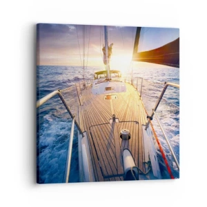 Tablou pe pânză - Alergând pe valuri - 30x30 cm