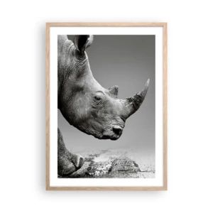 Poster în ramă de stejar deschis - O forță de neoprit - 50x70 cm