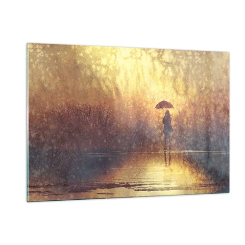 Tablou pe sticlă - Simt că cineva se uită la mine - 120x80 cm