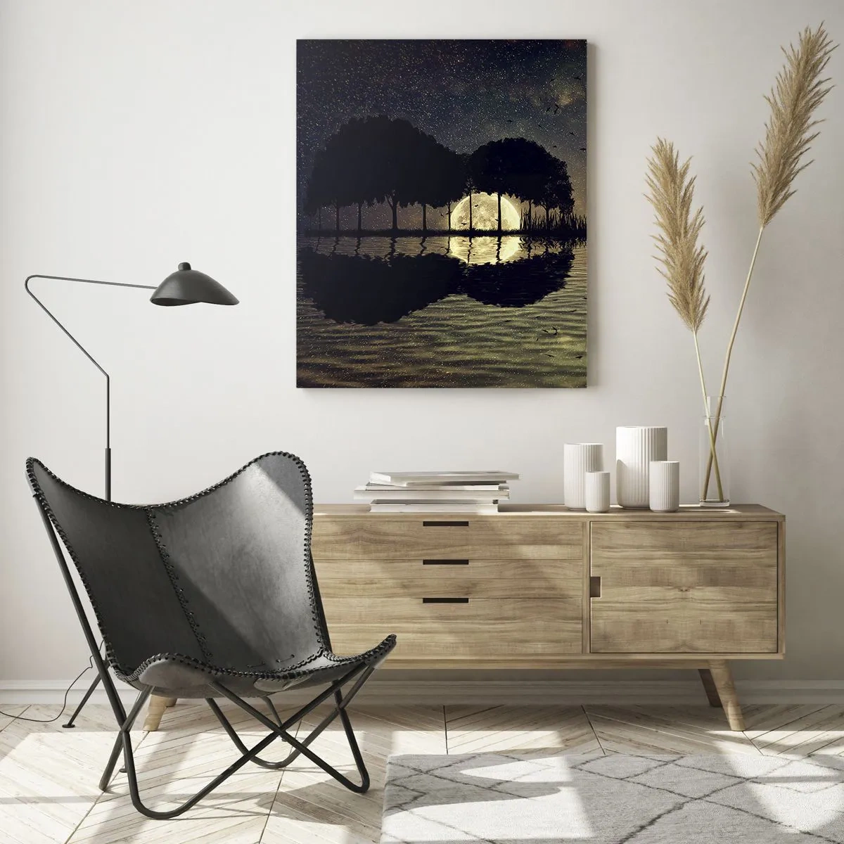 Tablou pe sticlă - O noapte la capătul lumii - 50x70 cm