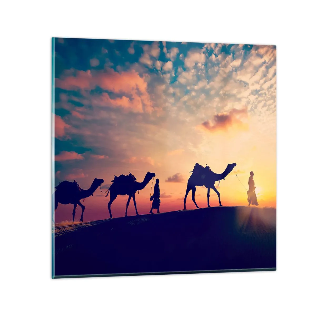 Tablou pe sticlă - Spiritul misterios al Orientului - 60x60 cm