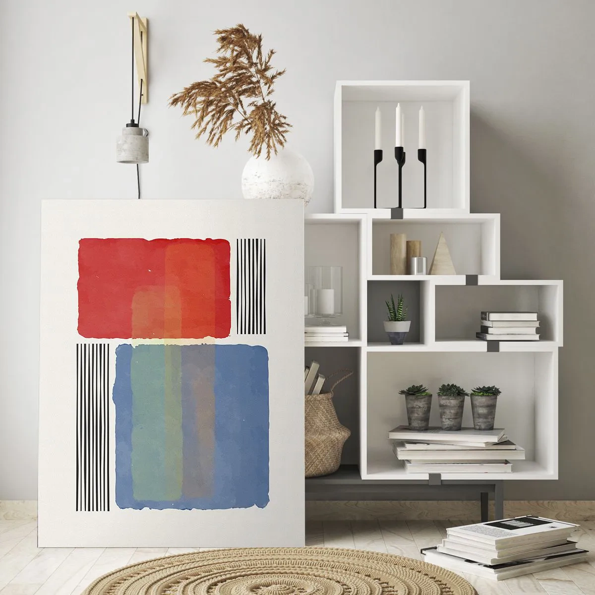 Tablou pe sticlă - Spiritul și litera geometriei - 50x70 cm