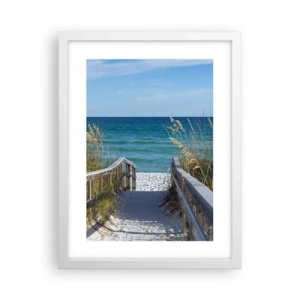 Poster în ramă albă - În soare, în vânt - 30x40 cm