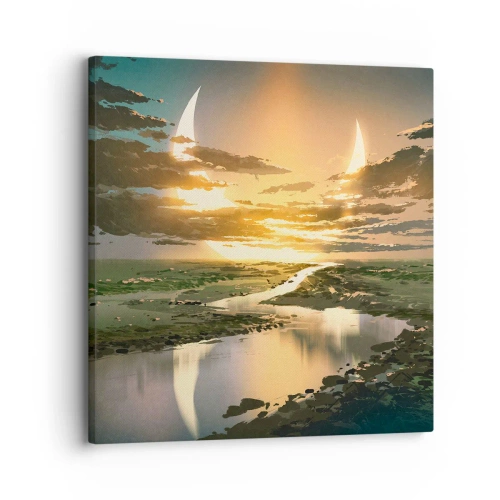 Tablou pe pânză - Undeva într-o galaxie foarte, foarte îndepărtată - 30x30 cm