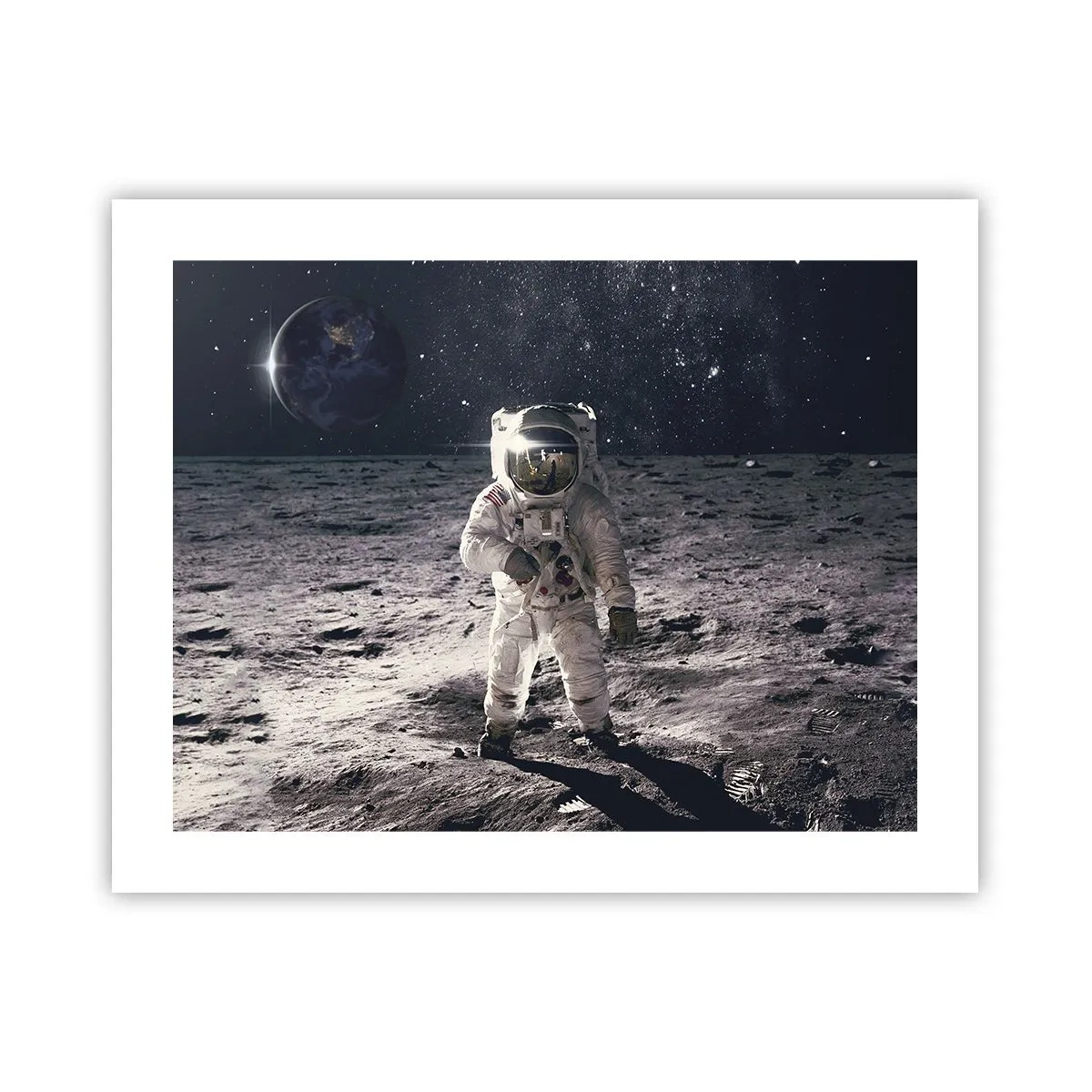 Poster - Salutări de pe Lună - 50x40 cm