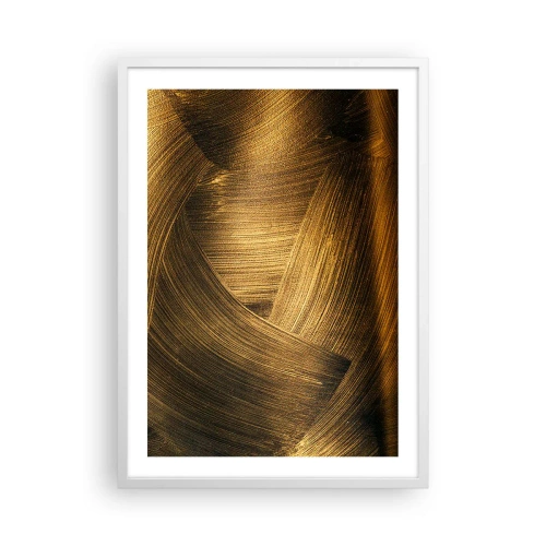 Poster în ramă albă - Într-un labirint de aur - 50x70 cm