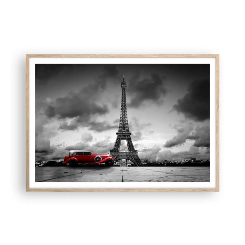 Poster în ramă de stejar deschis - Nu cu mult timp în urmă, la Paris - 100x70 cm