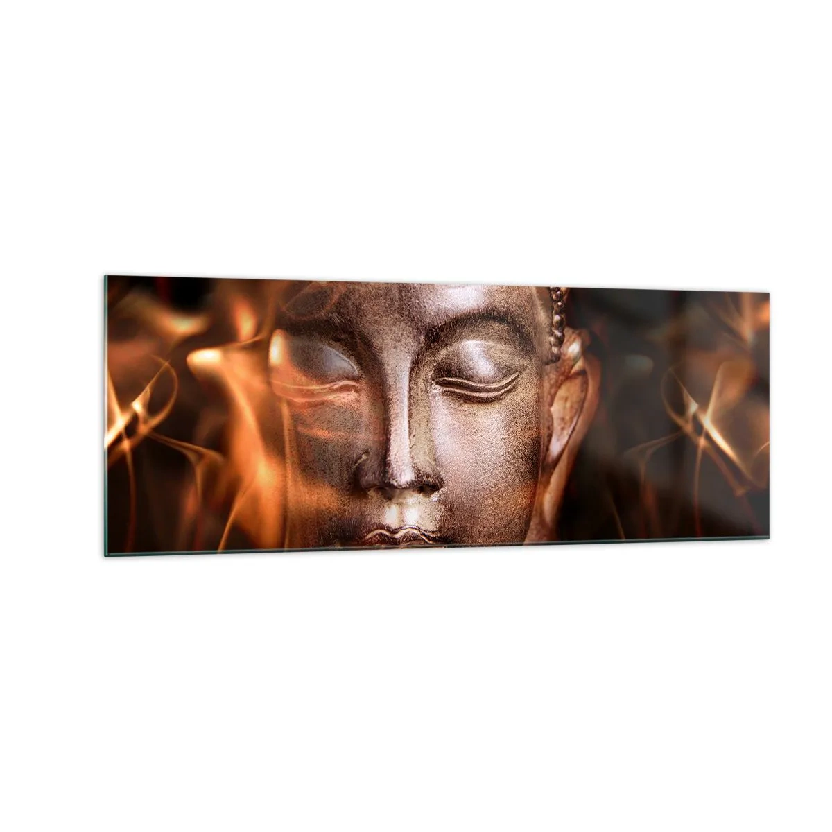 Tablou pe sticlă - Există doar aici și acum - 140x50 cm