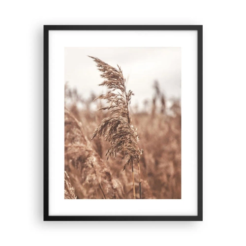 Poster în ramă neagră - Toamna pe câmpuri - 40x50 cm