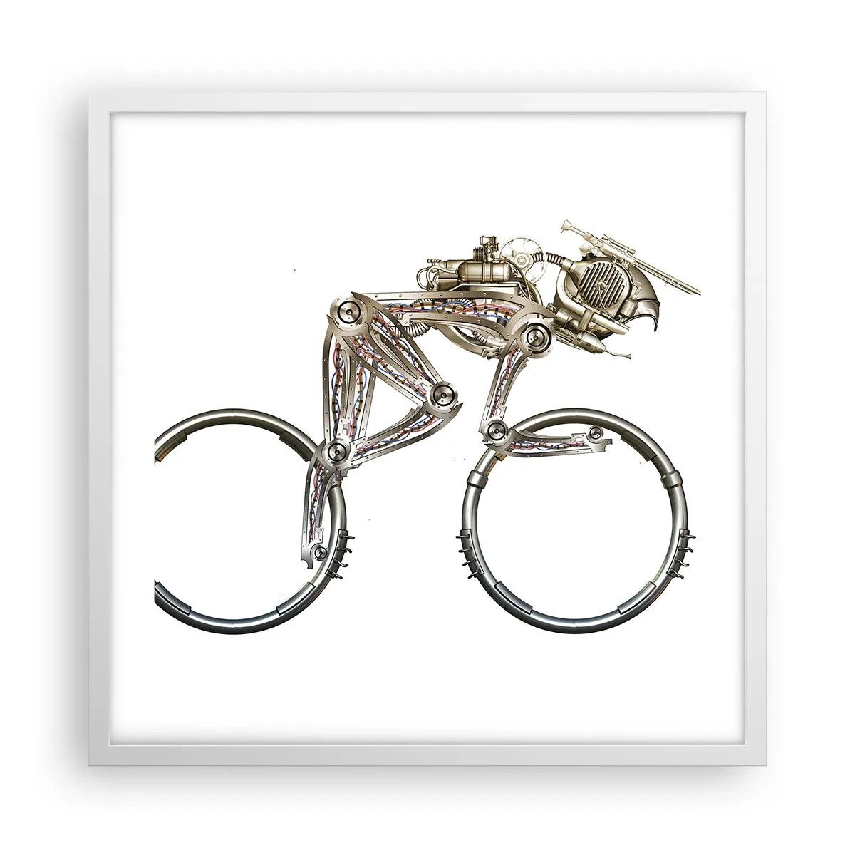 Poster în ramă albă - O mașină grozavă - 50x50 cm