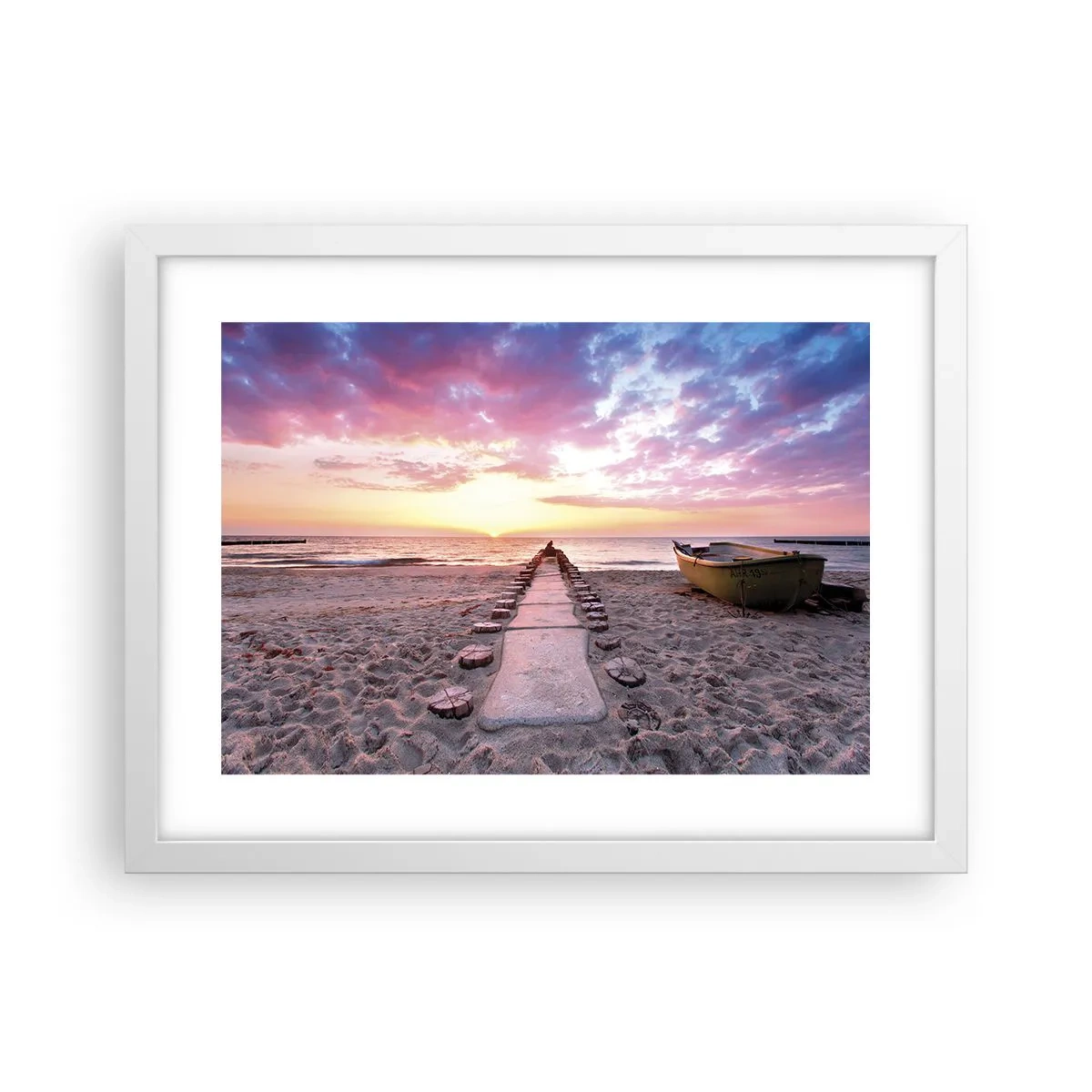 Poster în ramă albă - Un moment de experiență profundă - 40x30 cm