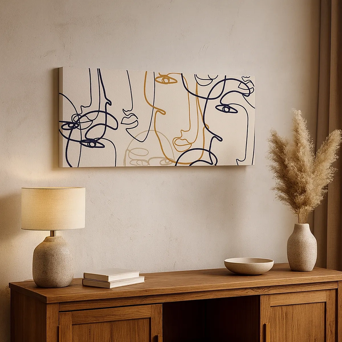 Tablou pe pânză - Portret multiplicat - 30x30 cm