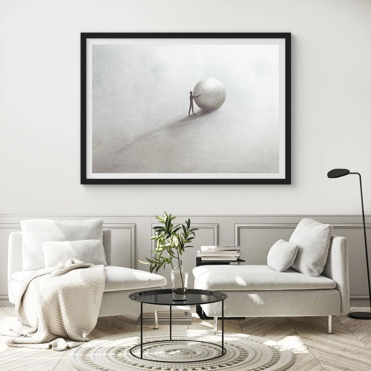 Poster în ramă neagră - Jocul vieții - 40x30 cm