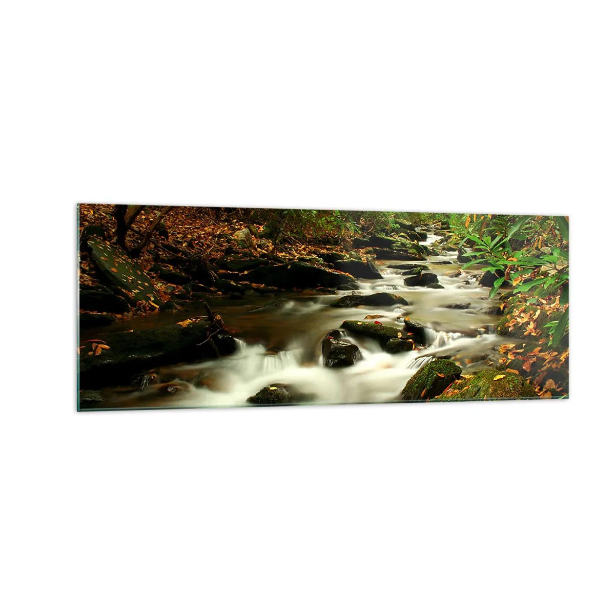 Tablou pe sticlă - Ca argintul lichid - 140x50 cm