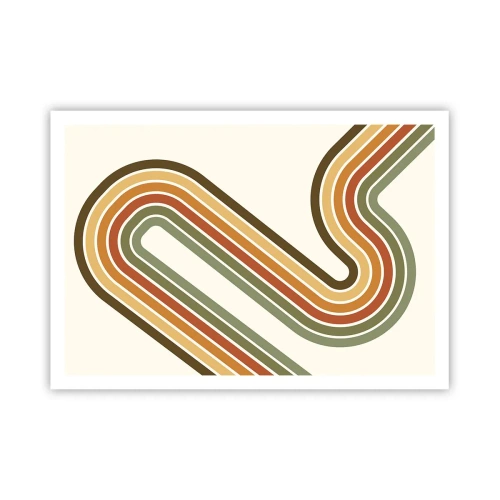 Poster - Cu zigzag până la destinație - 100x70 cm