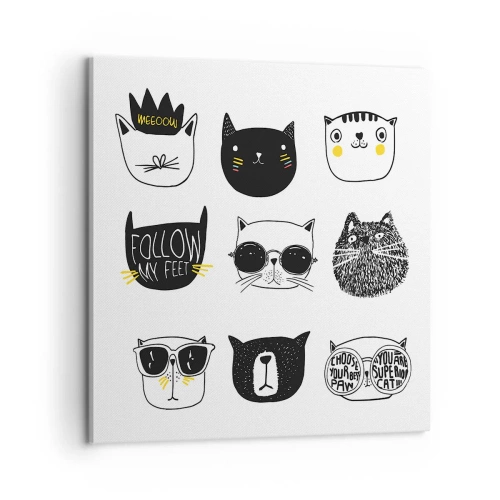 Tablou pe pânză - Fiecare este diferit - 60x60 cm