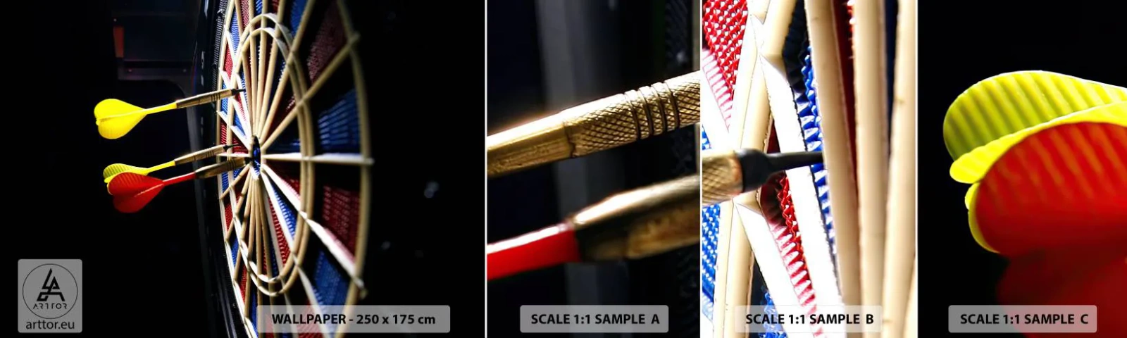 Mostră de Tapet Standard Eco - Direct la subiect - Sport, Rivalitate, Joc - 100x30 cm