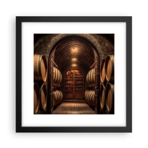 Poster în ramă neagră - Beciul cu atmosferă - 30x30 cm