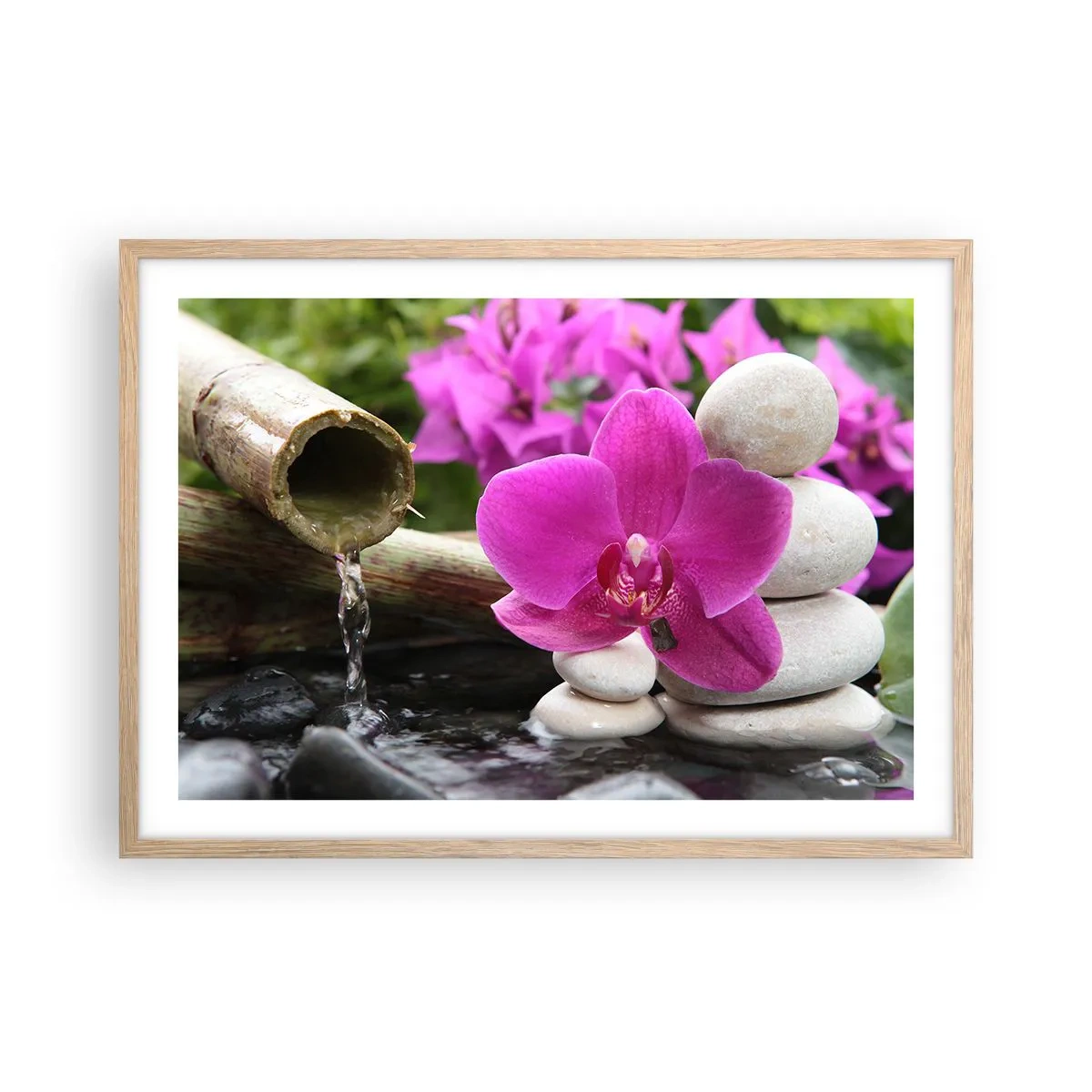 Poster în ramă de stejar deschis - Te odihnești deja - 70x50 cm