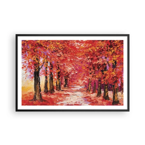 Poster în ramă neagră - Impresie de toamnă - 91x61 cm