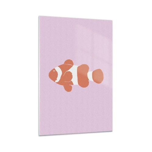 Tablou pe sticlă - Coralul îi vine bine - 70x100 cm