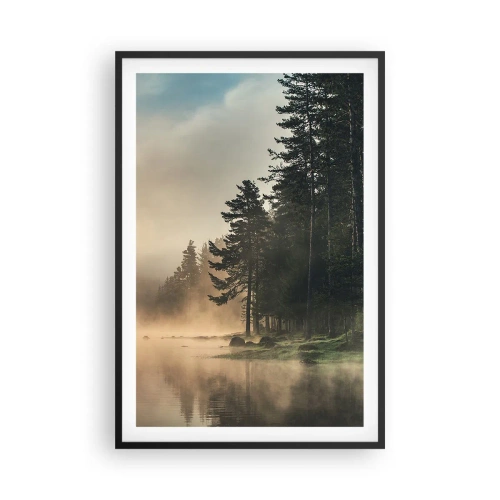 Poster în ramă neagră - Nașterea unei zile - 61x91 cm