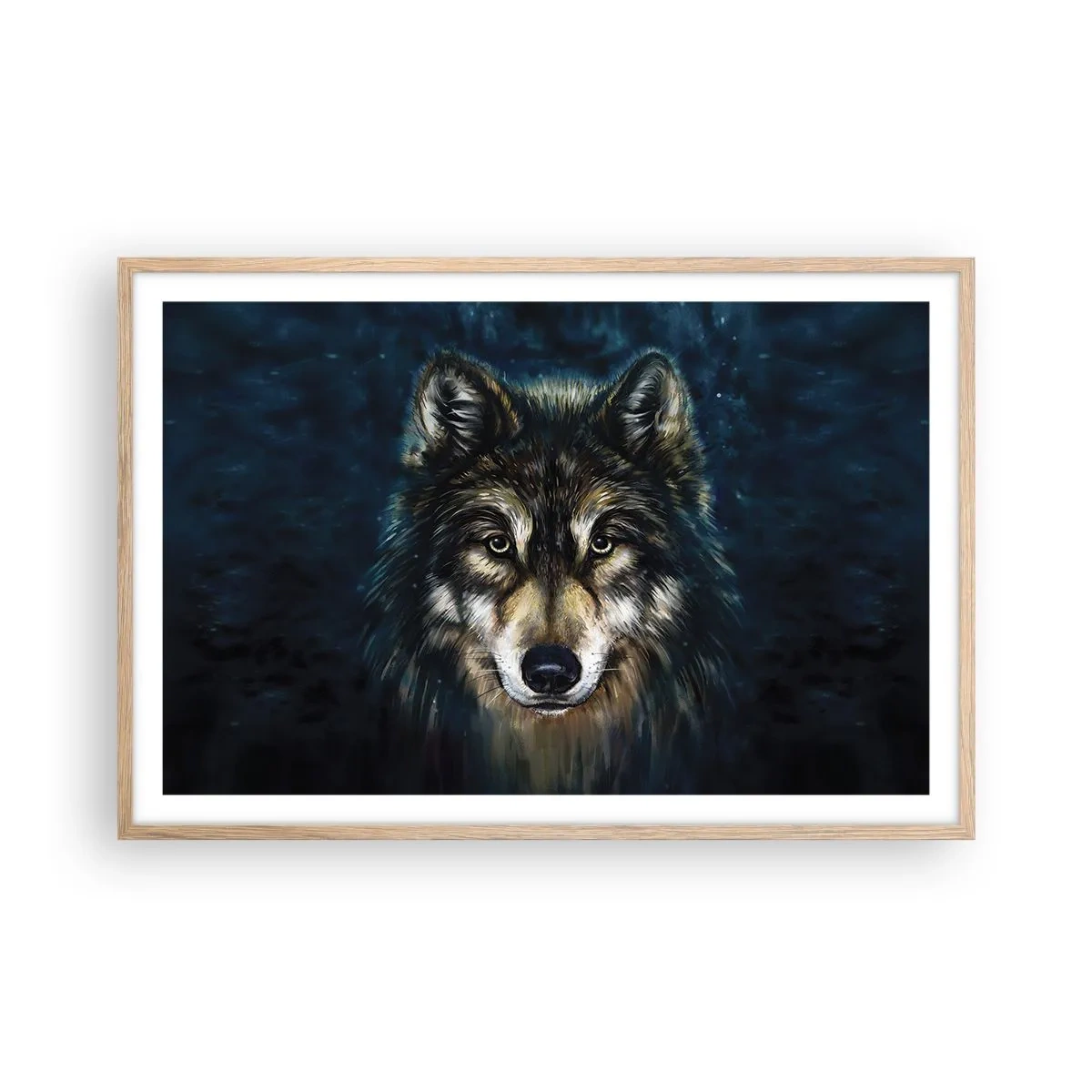 Poster în ramă de stejar deschis - Alfa? Și omega - 91x61 cm