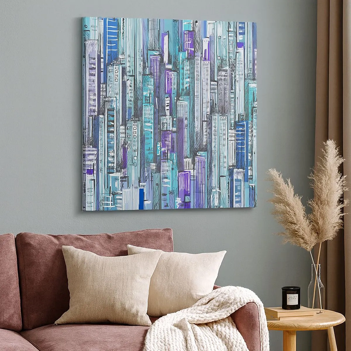 Tablou pe pânză - Albastru din cer - 30x30 cm