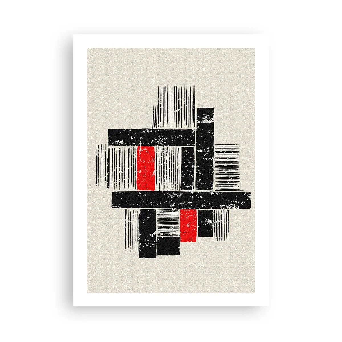 Poster - Roșu și negru - 50x70 cm