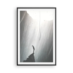 Poster în ramă neagră - Există întotdeauna o cale de ieșire - 61x91 cm