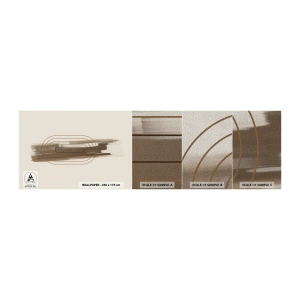 Mostră tapet Premium Sand - O adiere de gri - Abstracția, Bucată, Artă Modernă - 100x30 cm