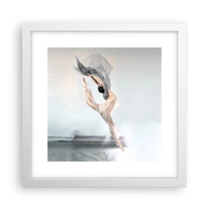 Poster în ramă albă - În exaltare de dans - 30x30 cm