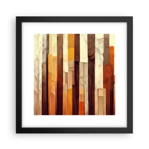 Poster în ramă neagră - Imnul copacilor din pădure - 30x30 cm
