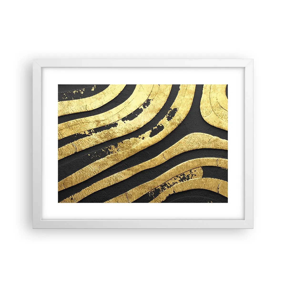 Poster în ramă albă - Totul curge - 40x30 cm