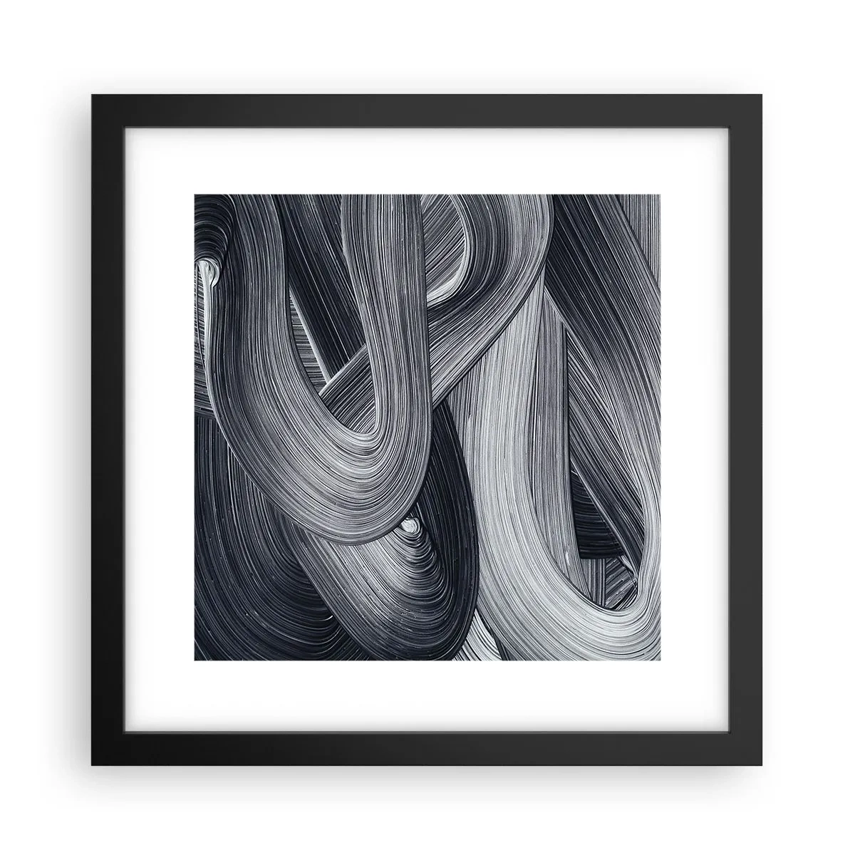Poster în ramă neagră - Fluiditatea realității - 30x30 cm