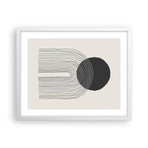 Poster în ramă albă - Tremurând și încrezător - 50x40 cm