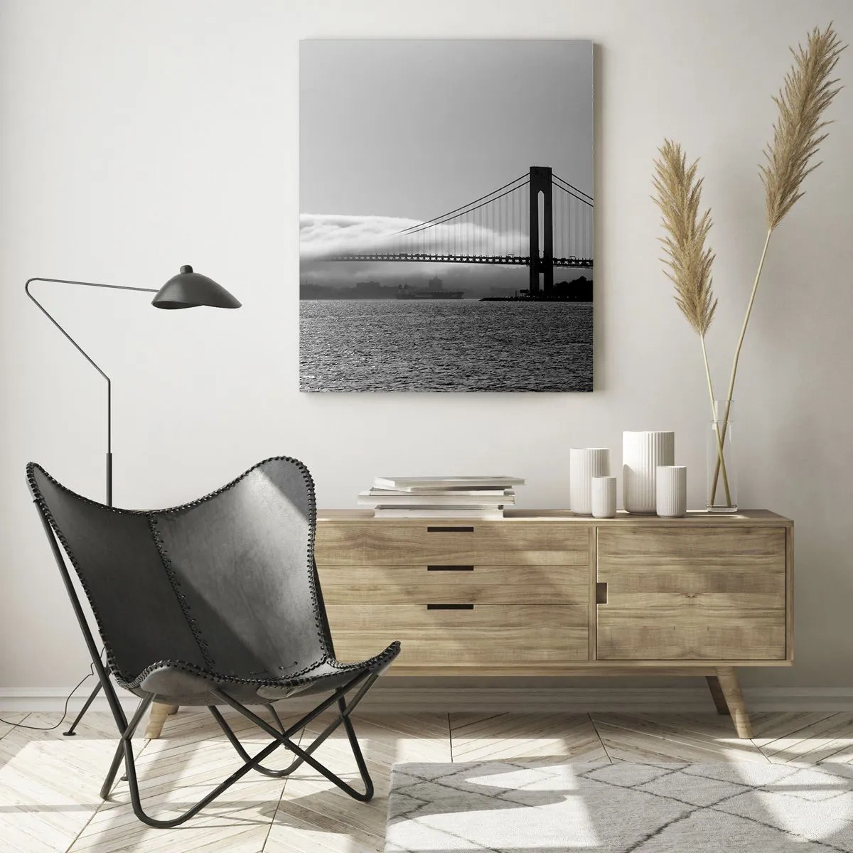Tablou pe sticlă - Să trecem prin Golden Gate - 50x70 cm