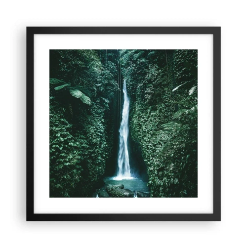 Poster în ramă neagră - Băi tropicale - 40x40 cm