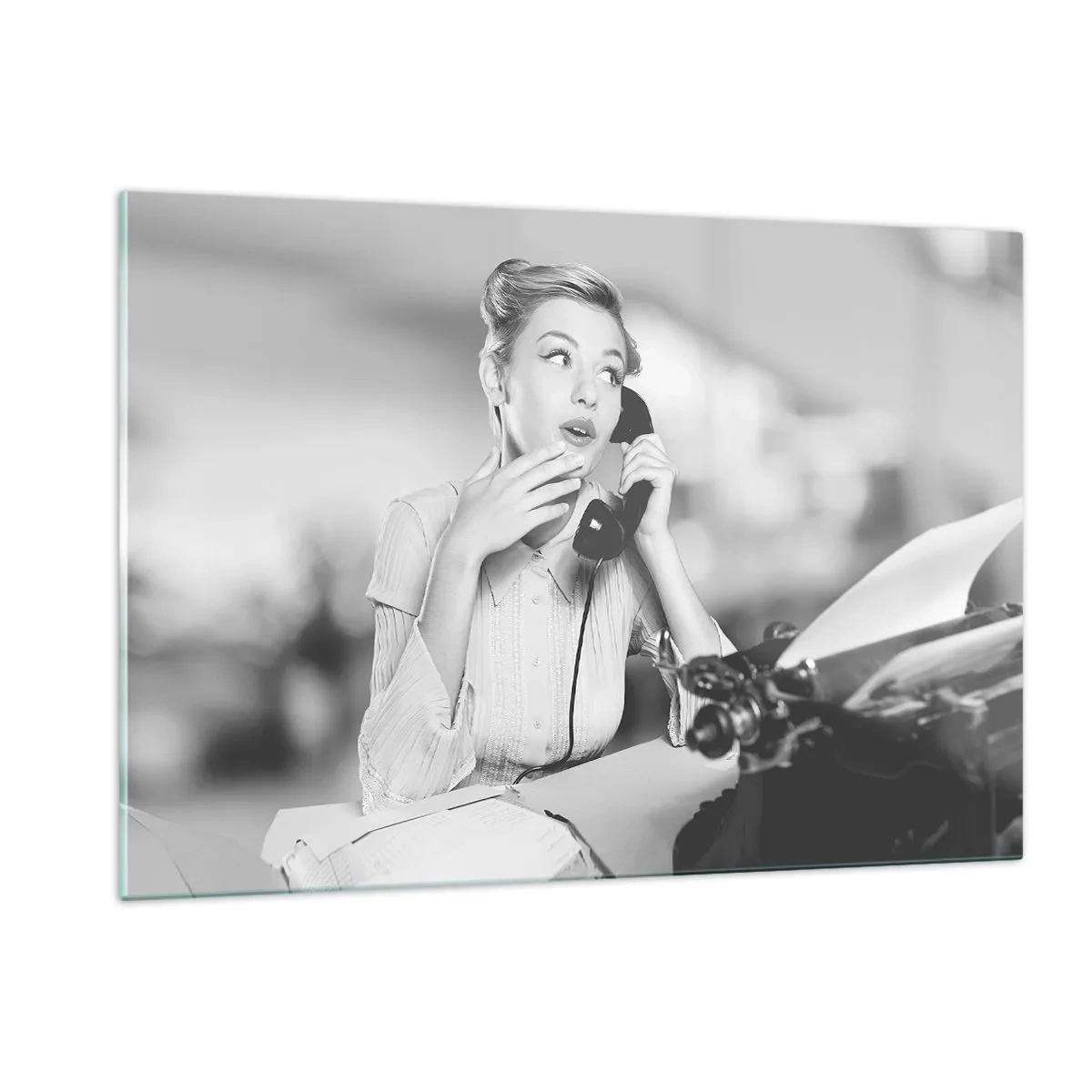 Tablou pe sticlă - Bună ziua, suntem în anii '50. - 120x80 cm