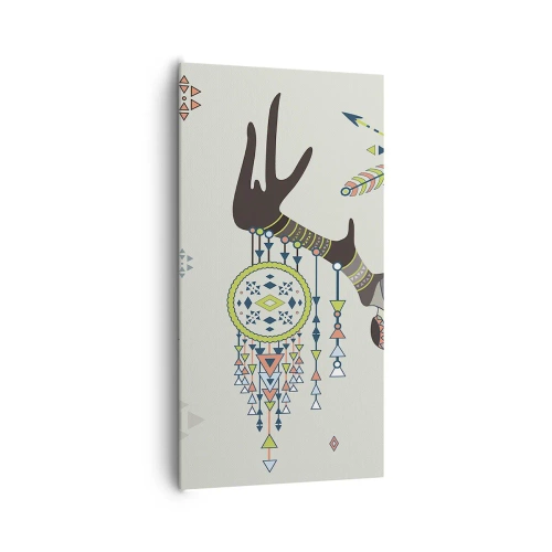 Tablou pe pânză - Trofeul vânătorului indian - 65x120 cm