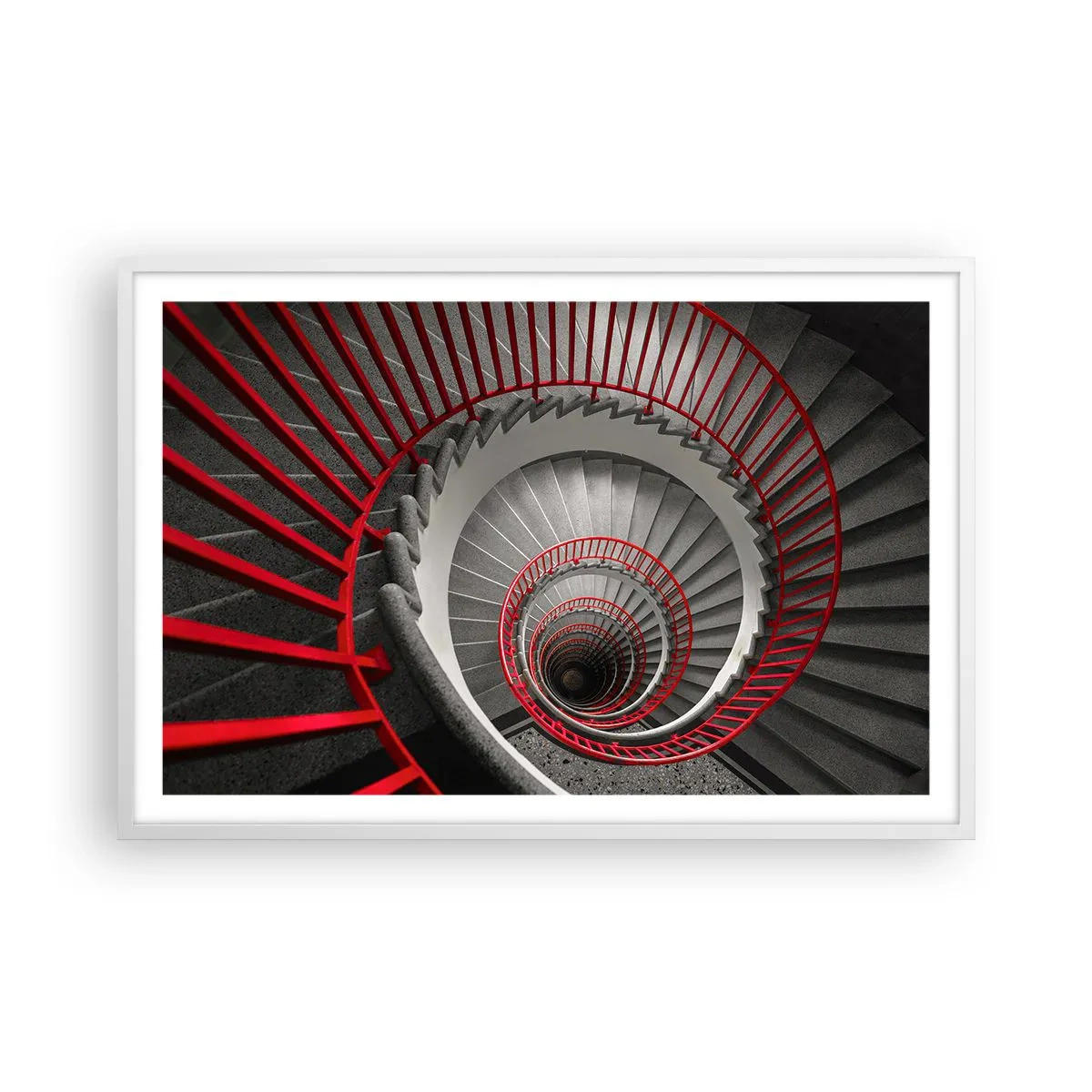 Poster în ramă albă - Jocuri arhitecturale - 91x61 cm