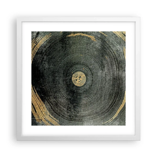 Poster în ramă albă - Schimbare și persistență - 40x40 cm