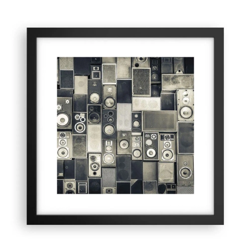 Poster în ramă neagră - Și totul este în regulă - 30x30 cm