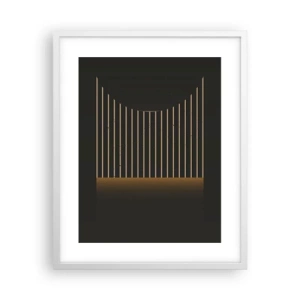 Poster în ramă albă - Explorați întunericul - 40x50 cm